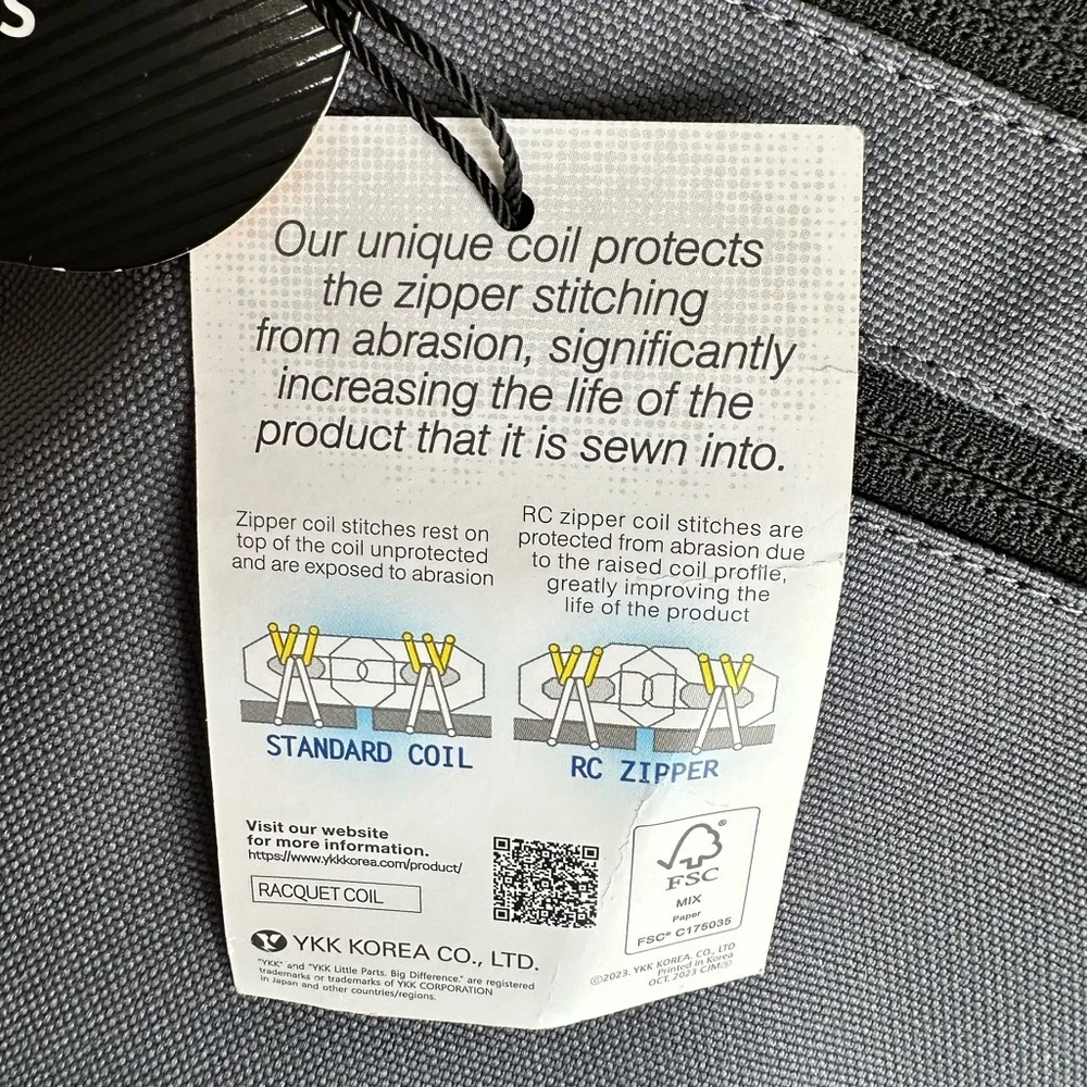 NWT Cordura Advanced Fabric Accessory Utility Pouch Dark Grey and Black